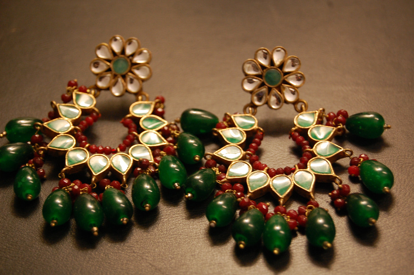 CHAAND BALAS IN GREEN & RED