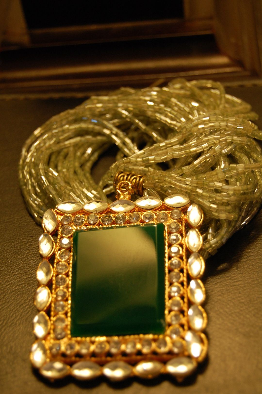ELEGANT MALA IN EMERALD GREEN