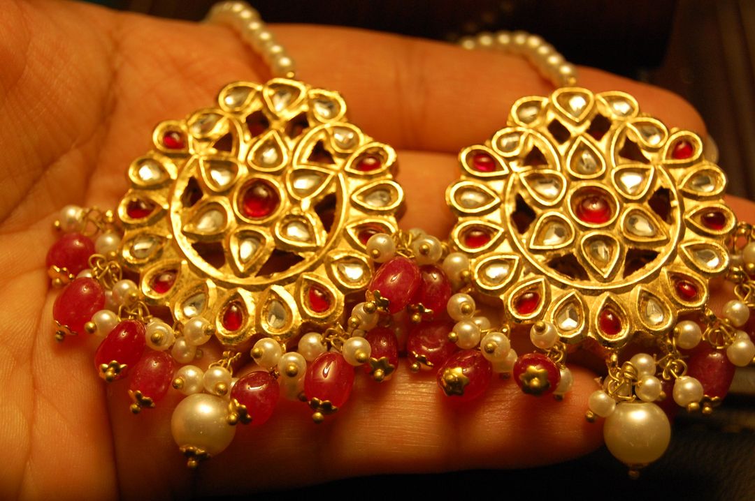 RED & KUNDAN EARRINGS