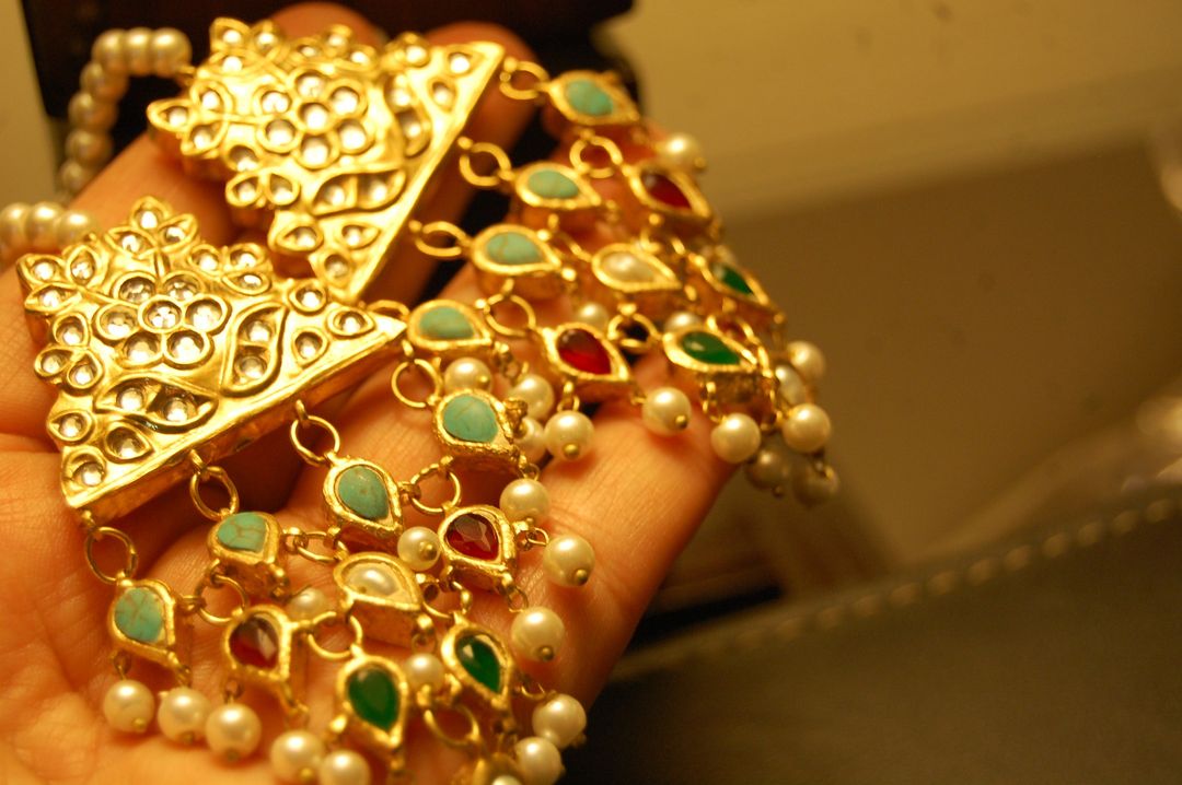 KUNDAN EARRINGS WITH MULTI STONES