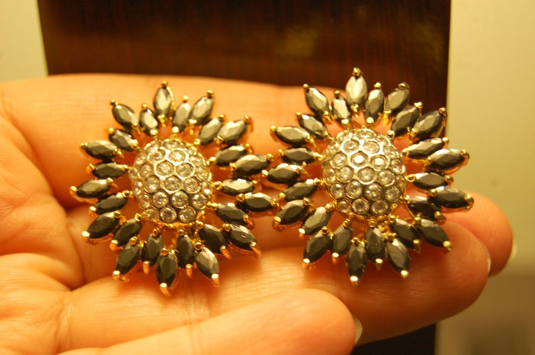ZIRCON BLACK EARRINGS