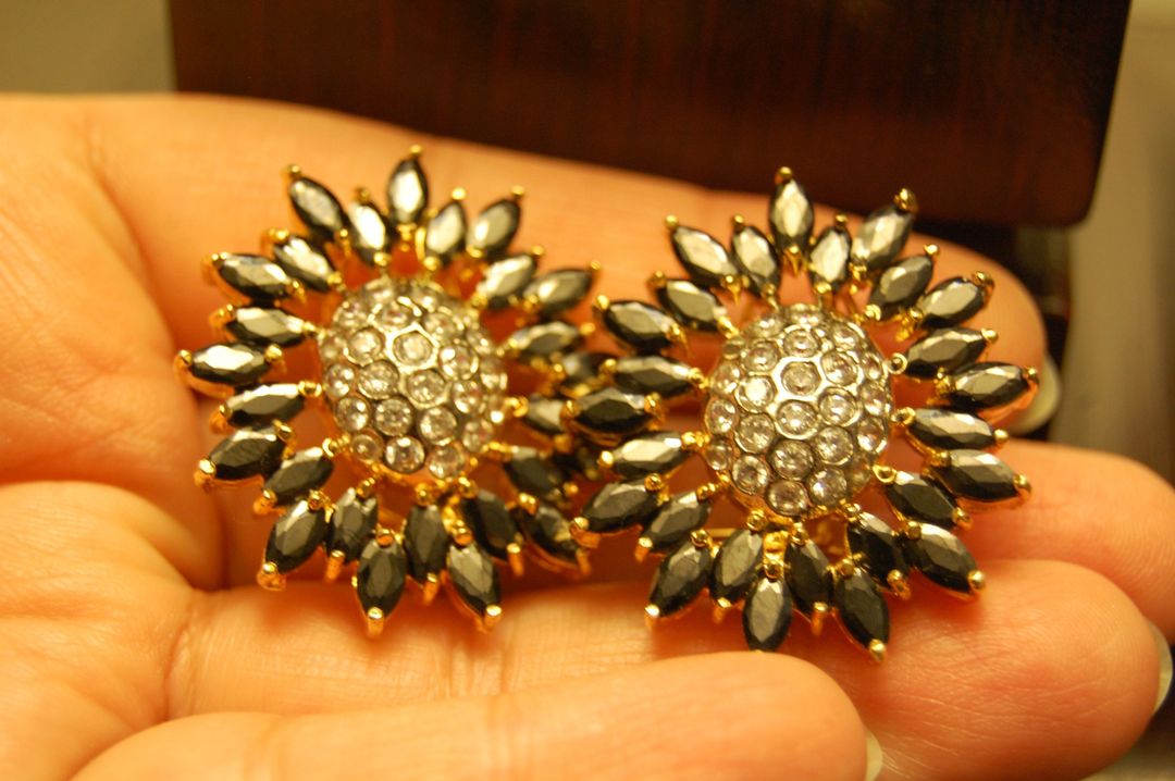 ZIRCON BLACK EARRINGS