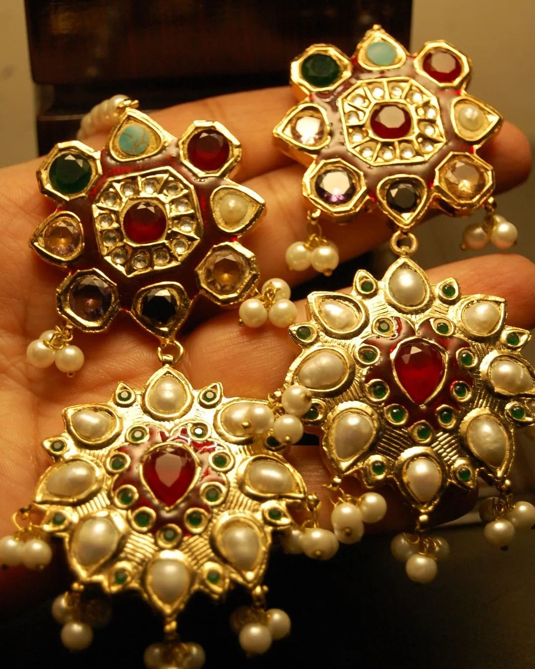 MULTI STONE EARRINGS