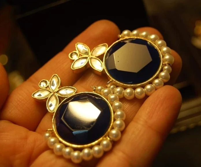 KUNDAN & STONE EARRINGS