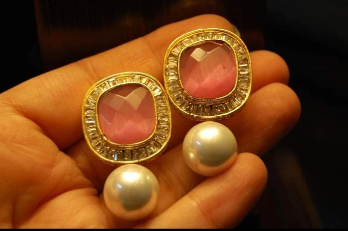 PINK PEARL EARRINGS