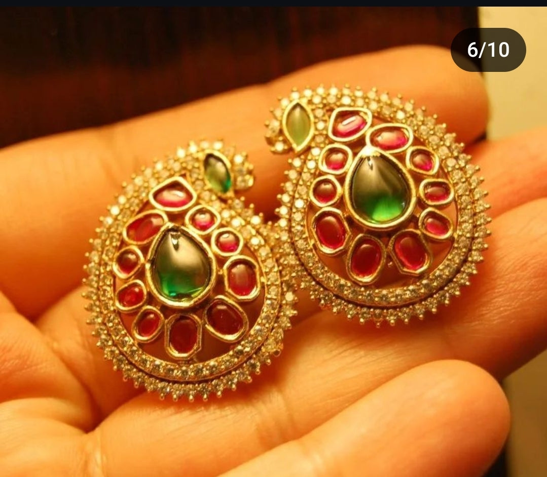 INDIAN PAISLEY EARRINGS