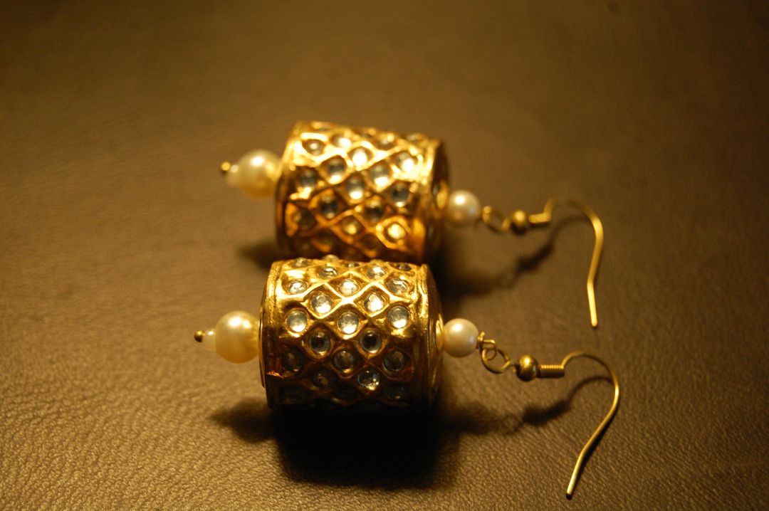 GORGEOUS DHOLKI EARRINGS IN KUNDAN