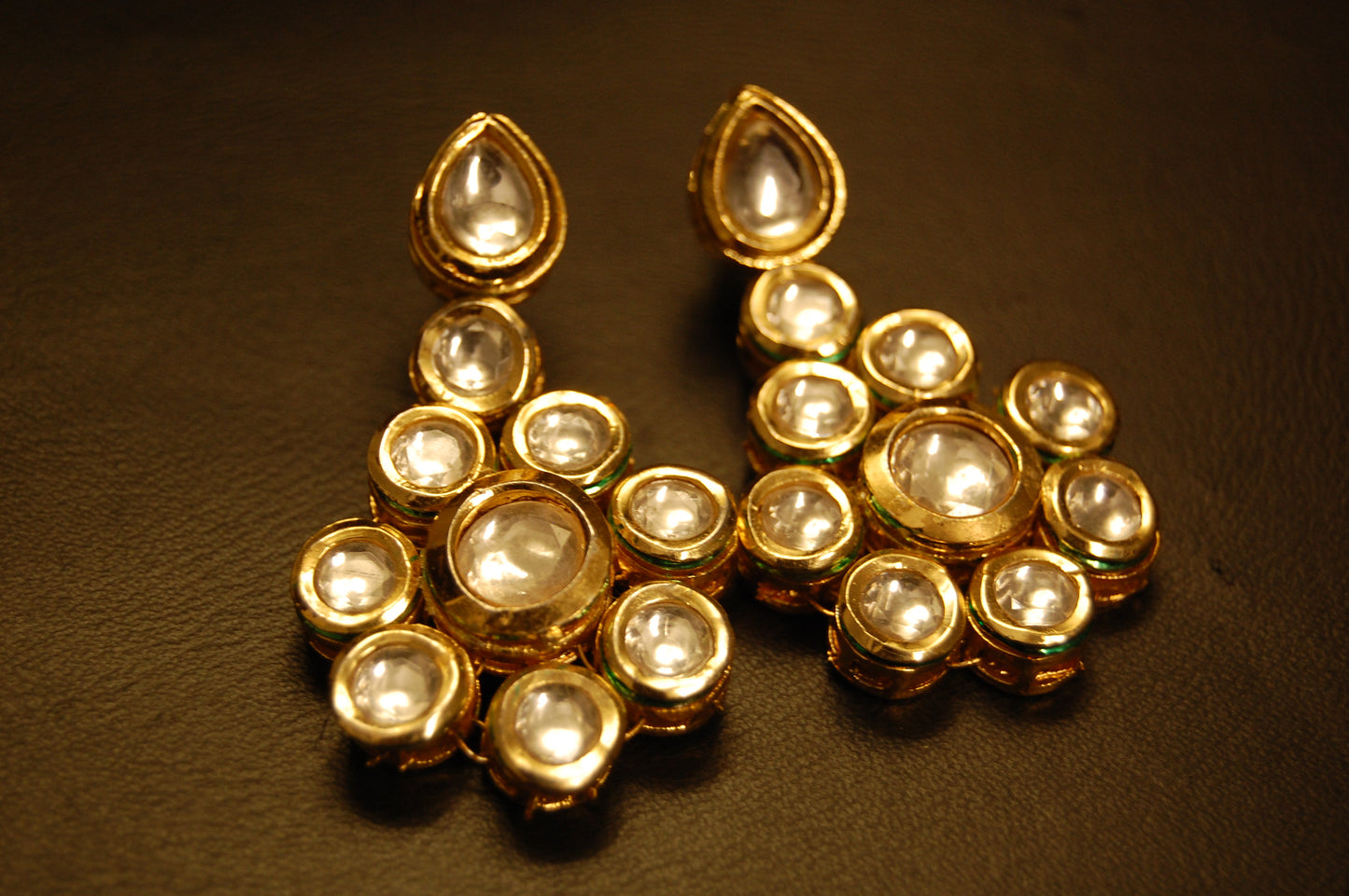 KUNDAN FLORAL EARRINGS
