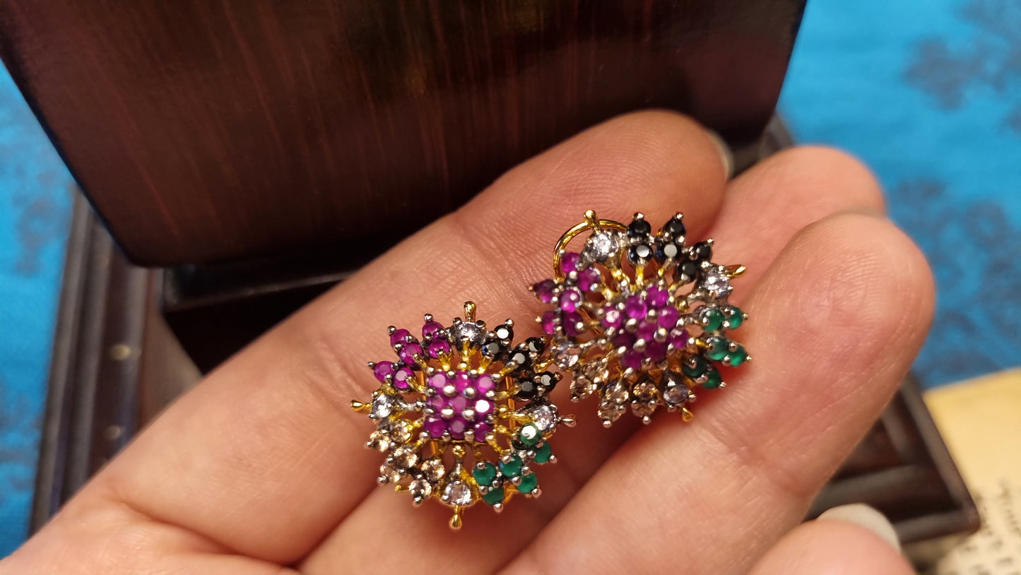 MULTI FLORAL EARRINGS