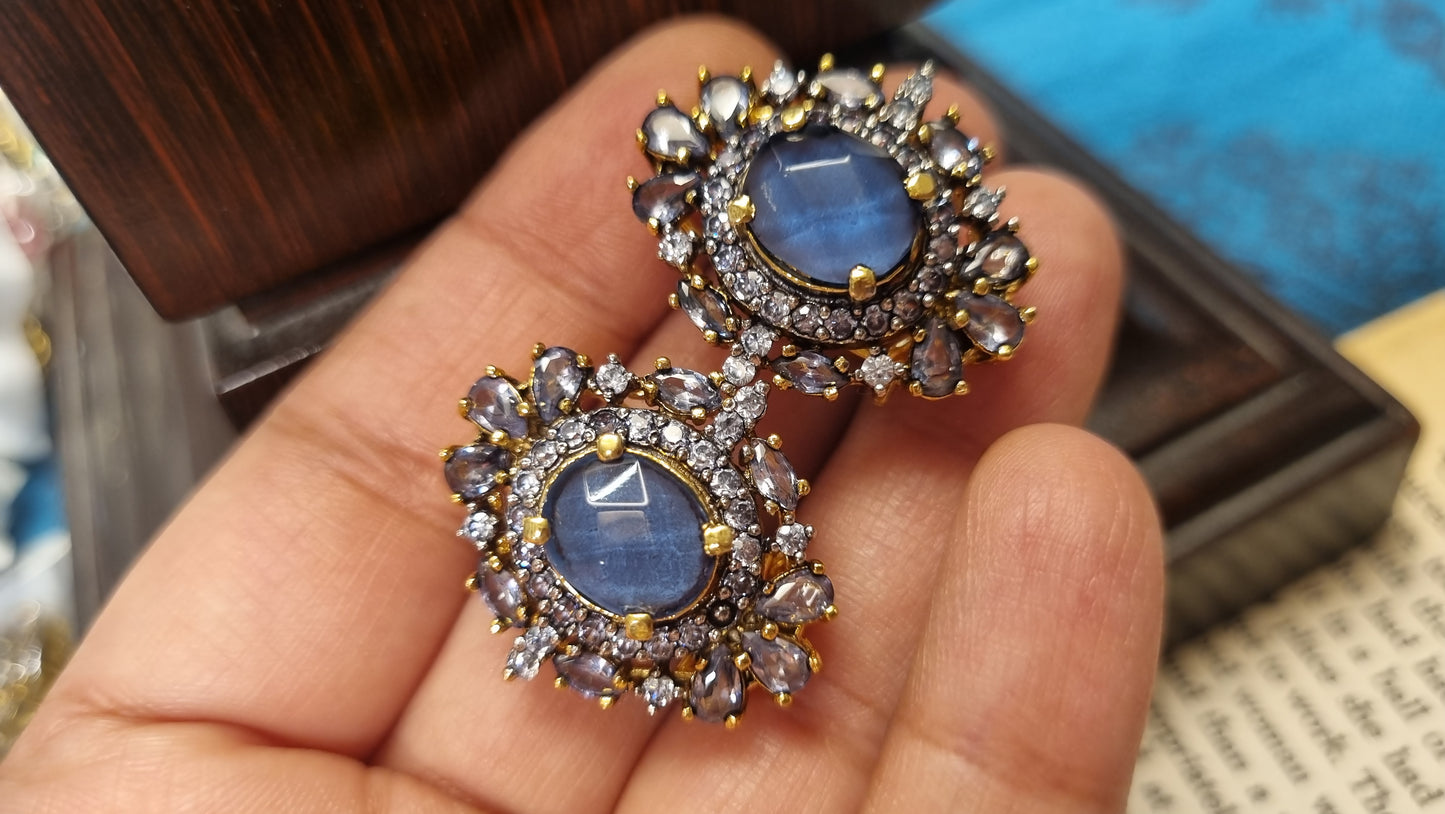 PURPLISH PLUE EARRINGS