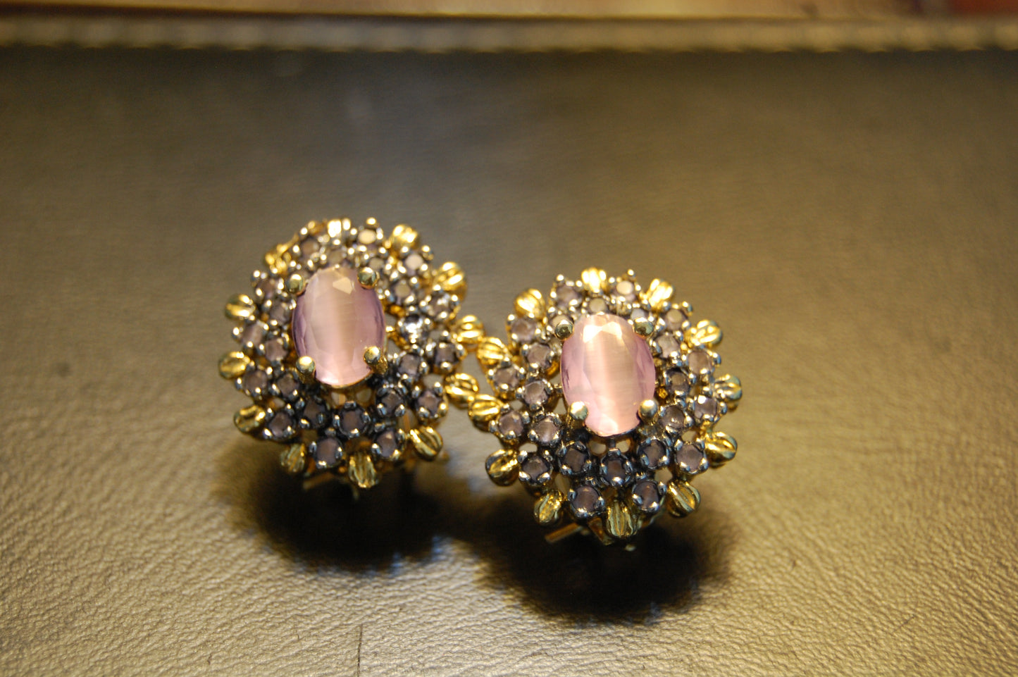 PINK ZIRCON EARRINGS