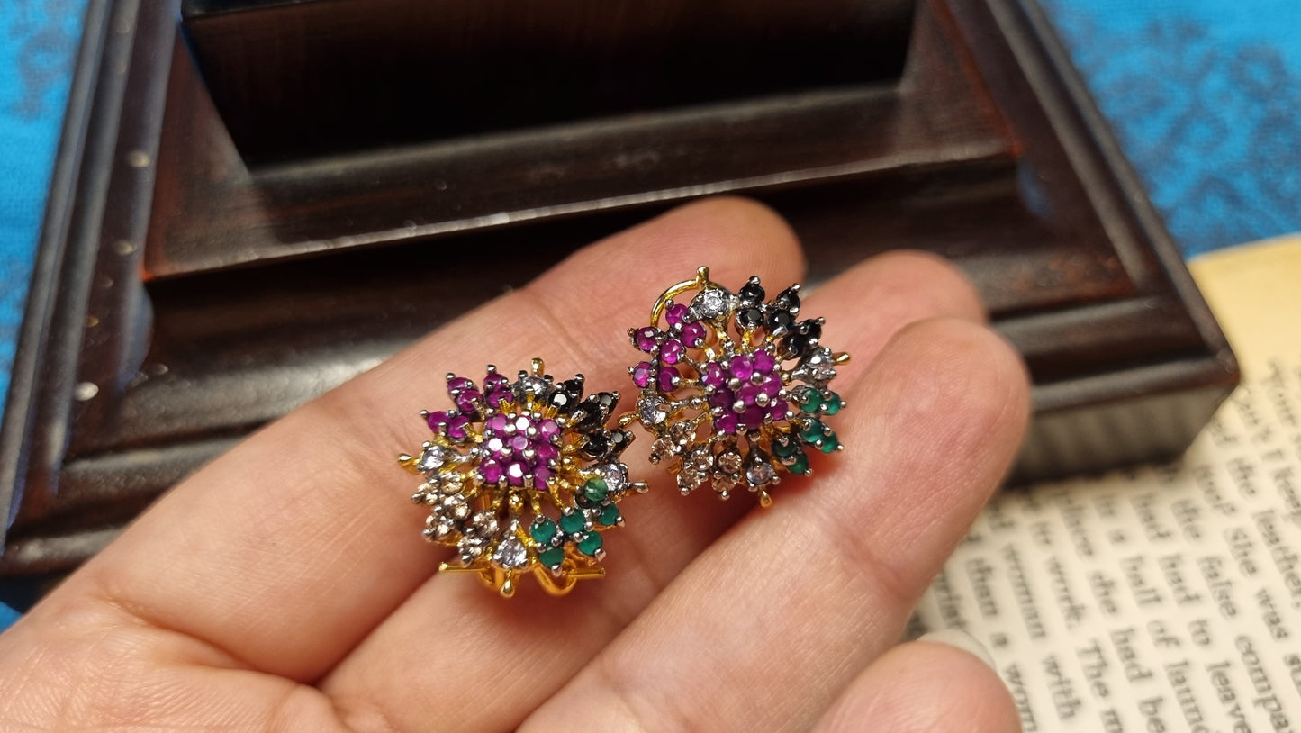 MULTI FLORAL EARRINGS