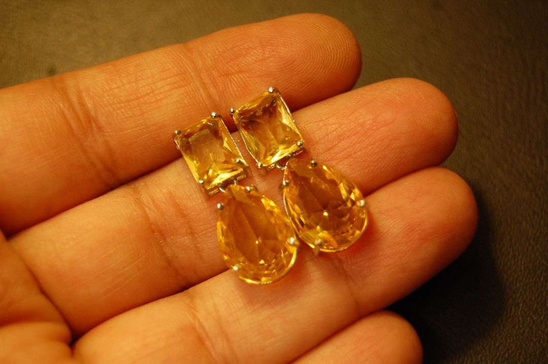 YELLOW DROP EARRINGS