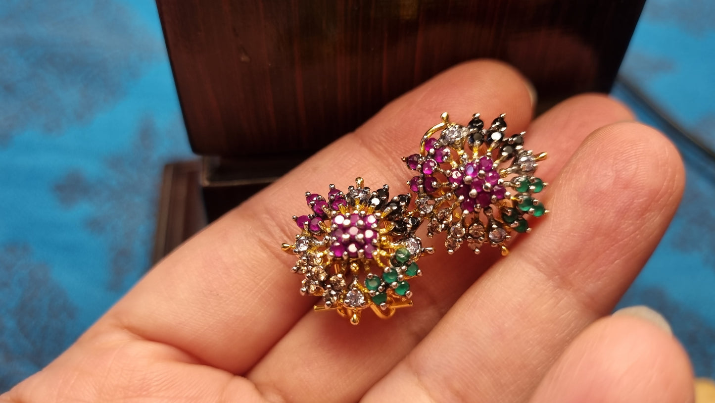 MULTI FLORAL EARRINGS