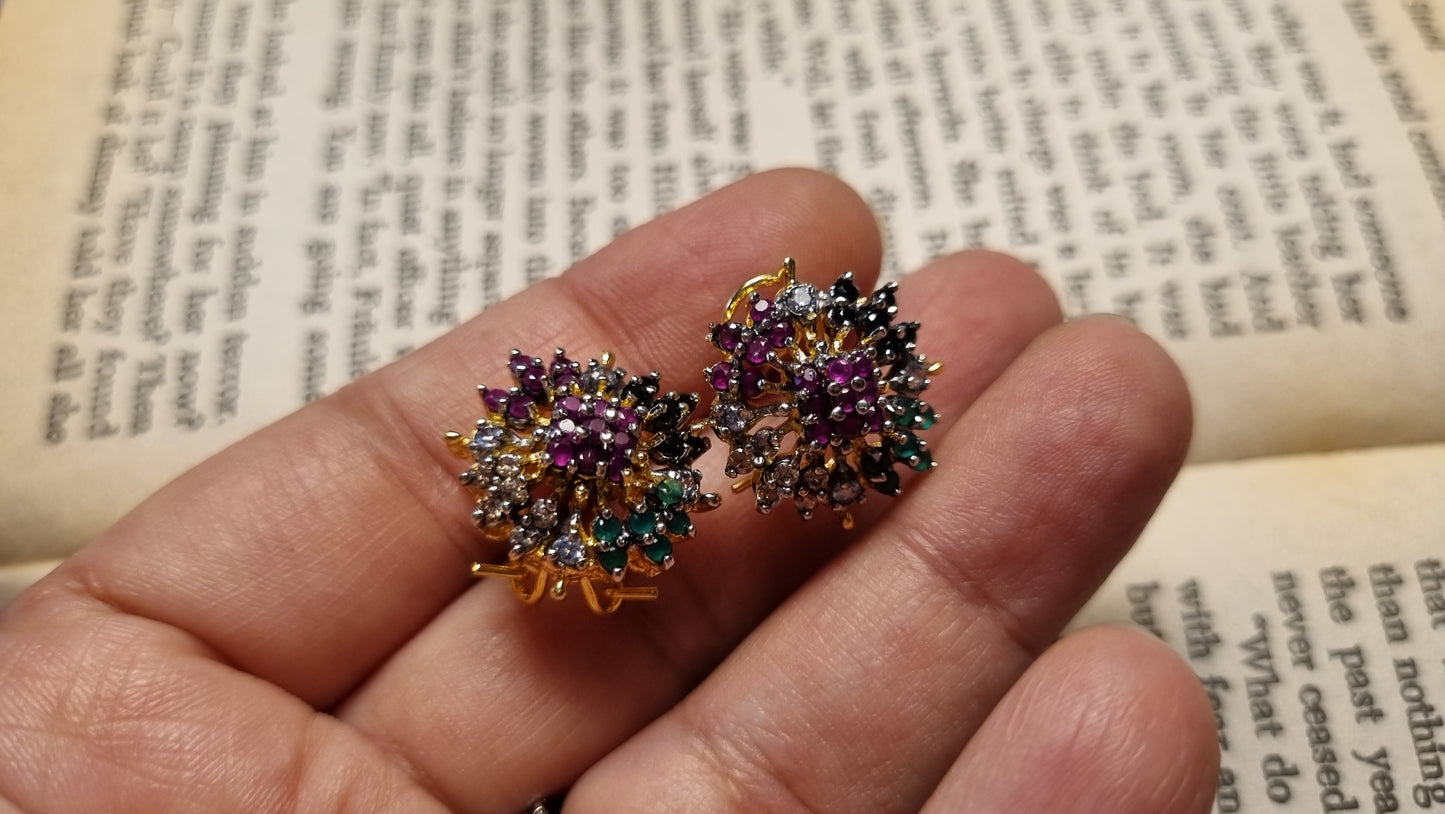MULTI FLORAL EARRINGS