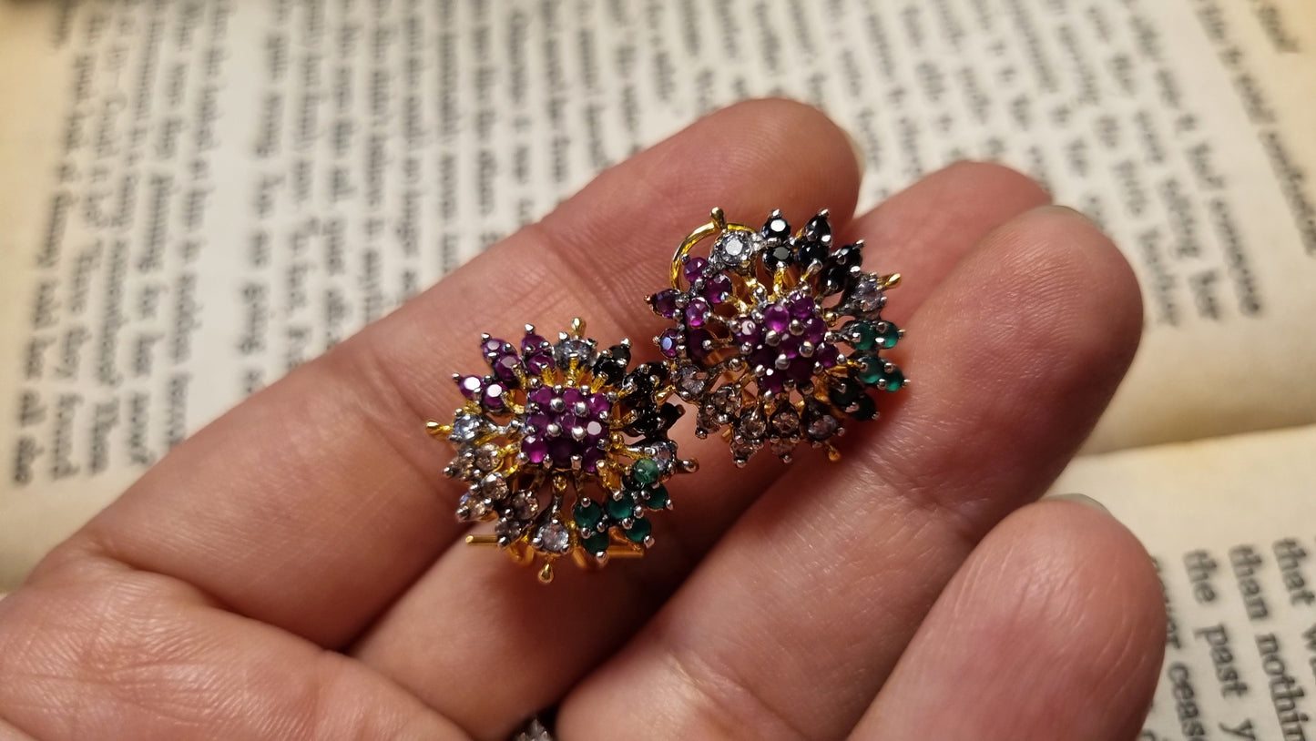 MULTI FLORAL EARRINGS