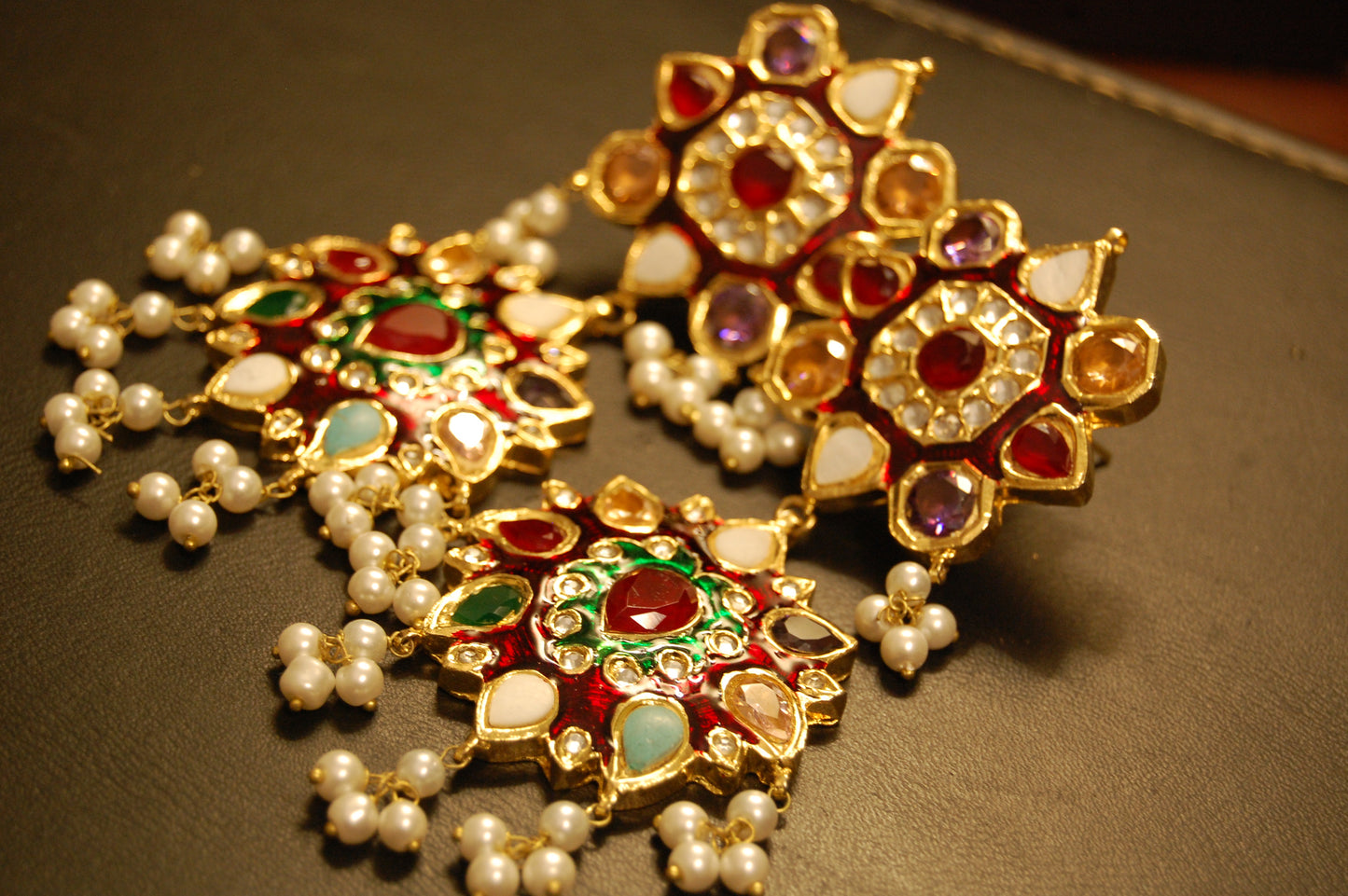 MULTI STONE EARRINGS