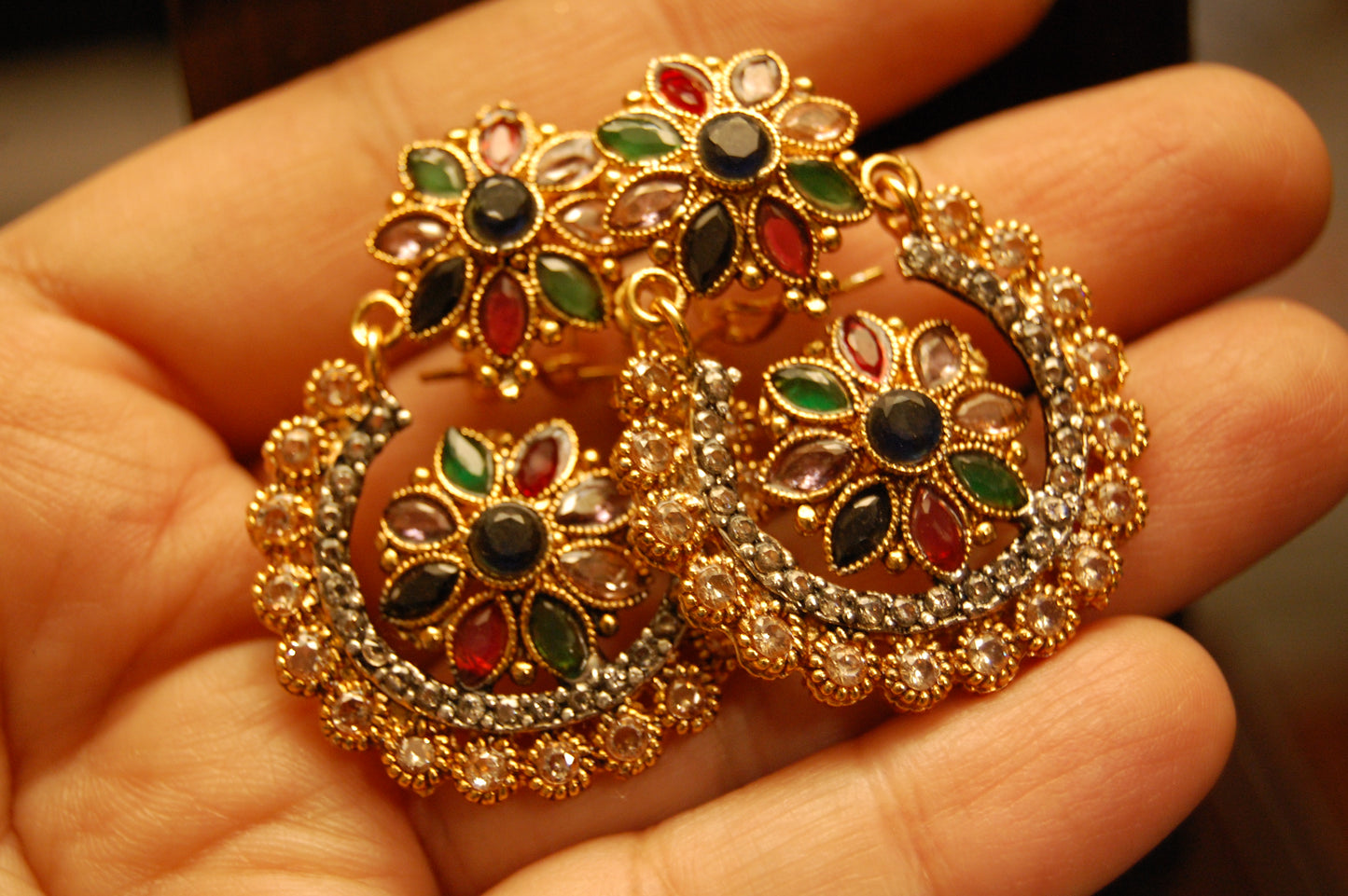 CHAAND BALAS IN MULTI & CHAMPAGNE