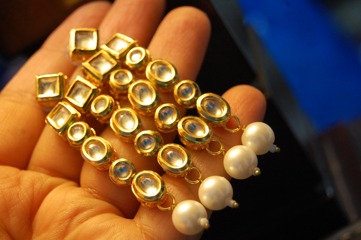 KUNDAN & PEARL EARRINGS