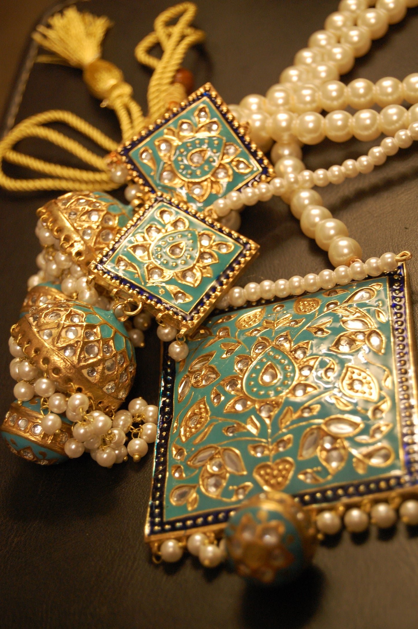 KUNDAN & FEROZY MEENA MALA SET