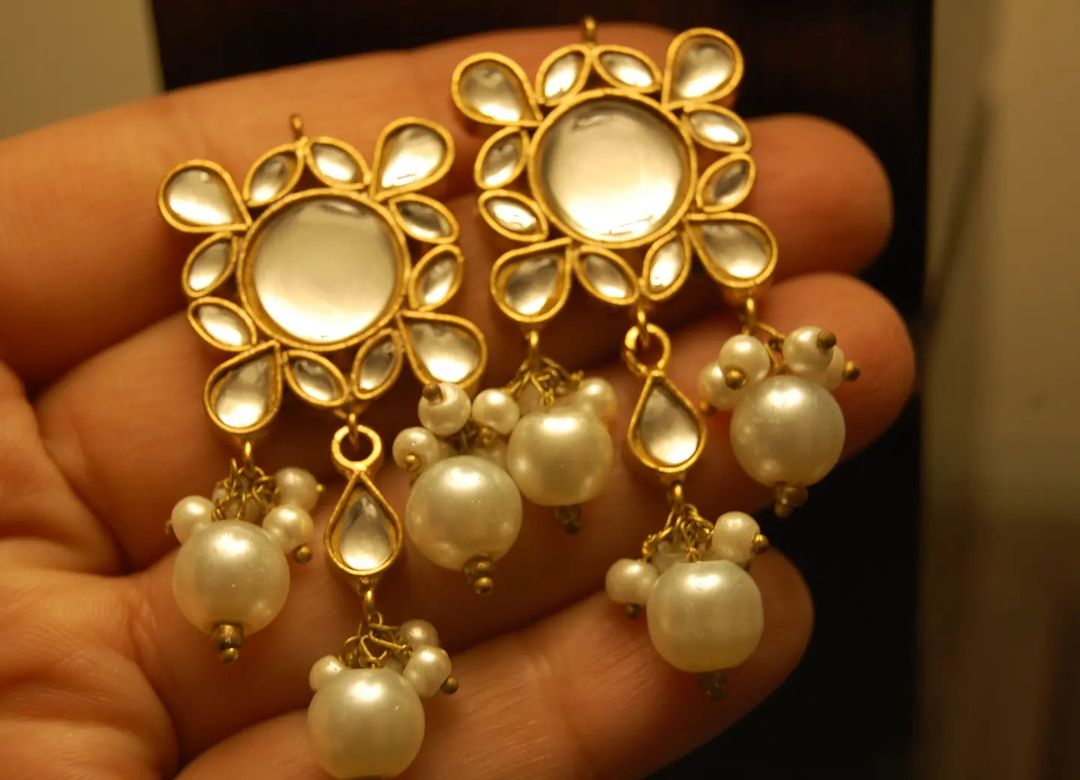 KUNDAN & PEARL EARRINGS