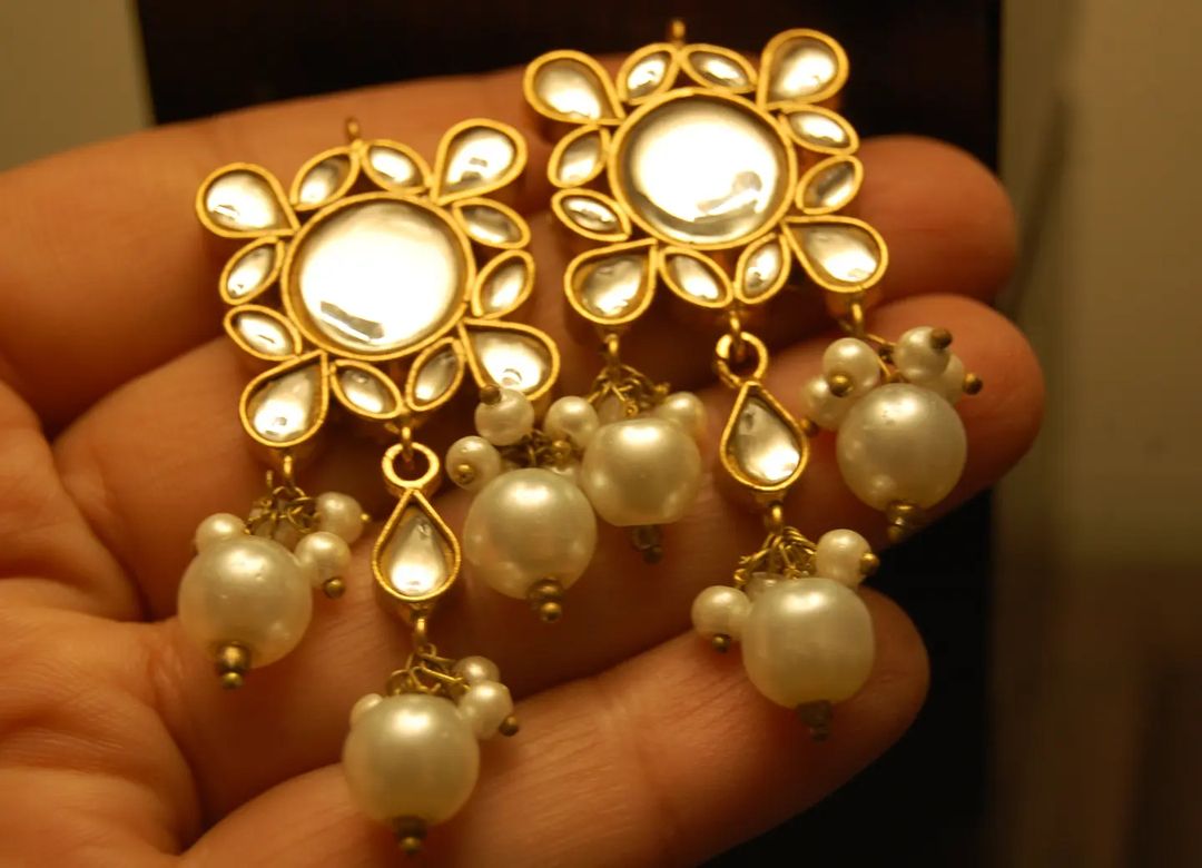 KUNDAN & PEARL EARRINGS