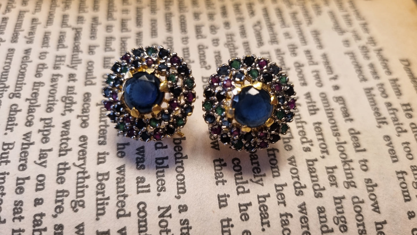 BLUE & MULTI EARRINGS