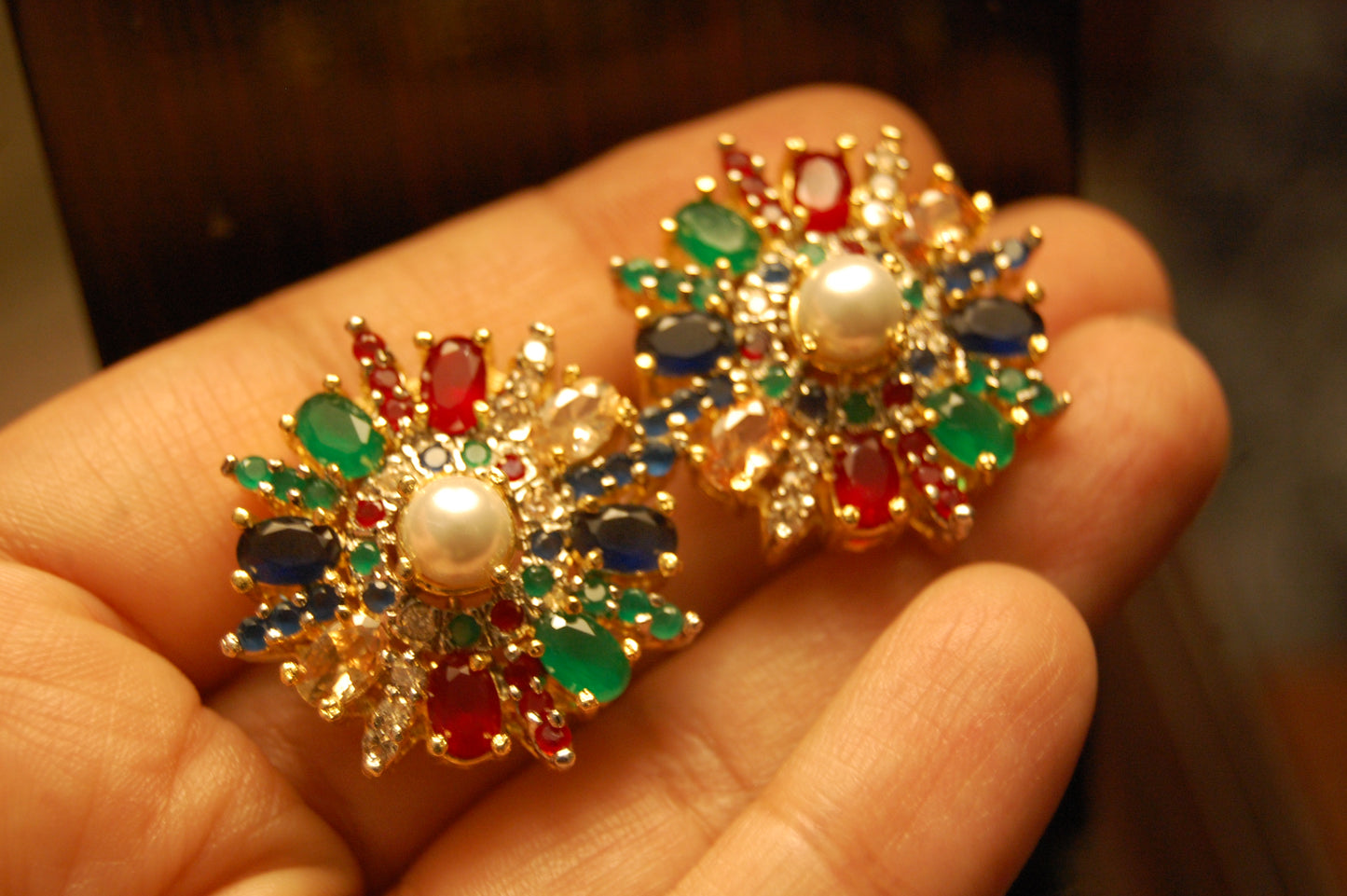 MULTI FLORAL EARRINGS