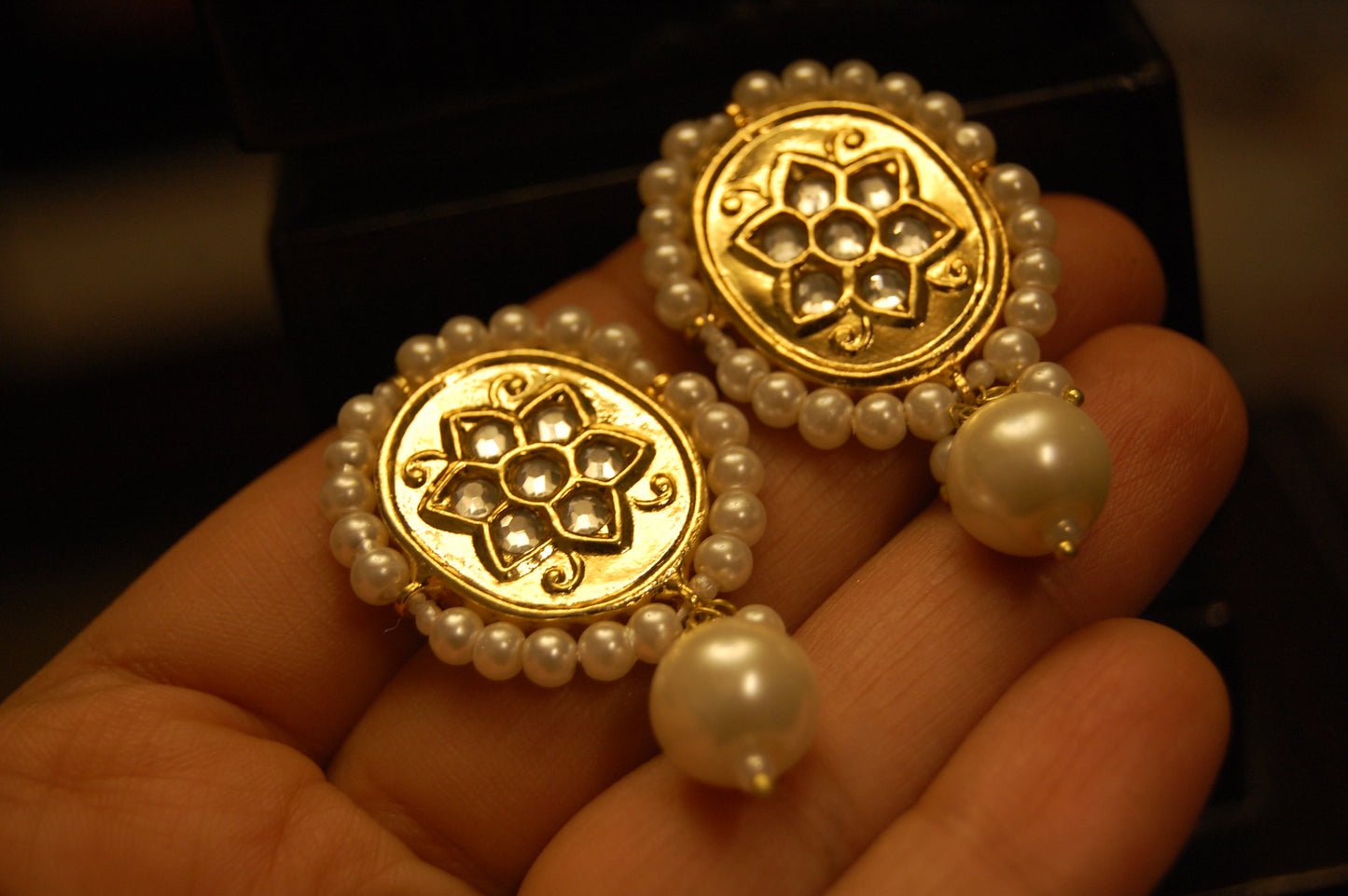 KUNDAN & PEARLS EARRINGS