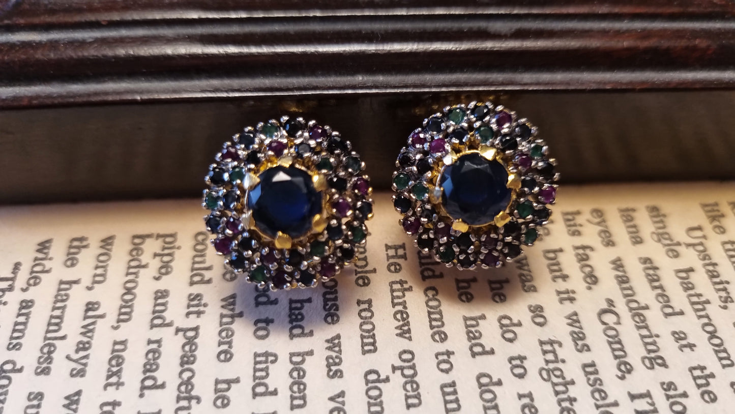 BLUE & MULTI EARRINGS
