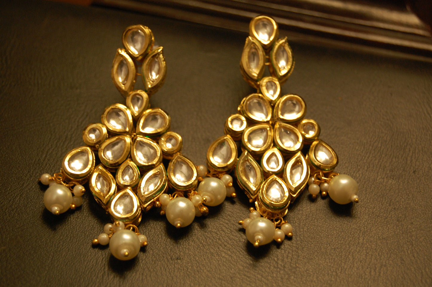 KUNDAN FLORAL EARRINGS