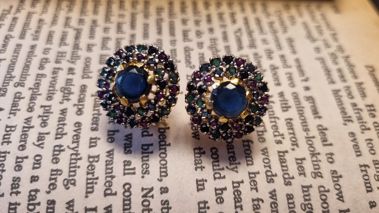 BLUE & MULTI EARRINGS