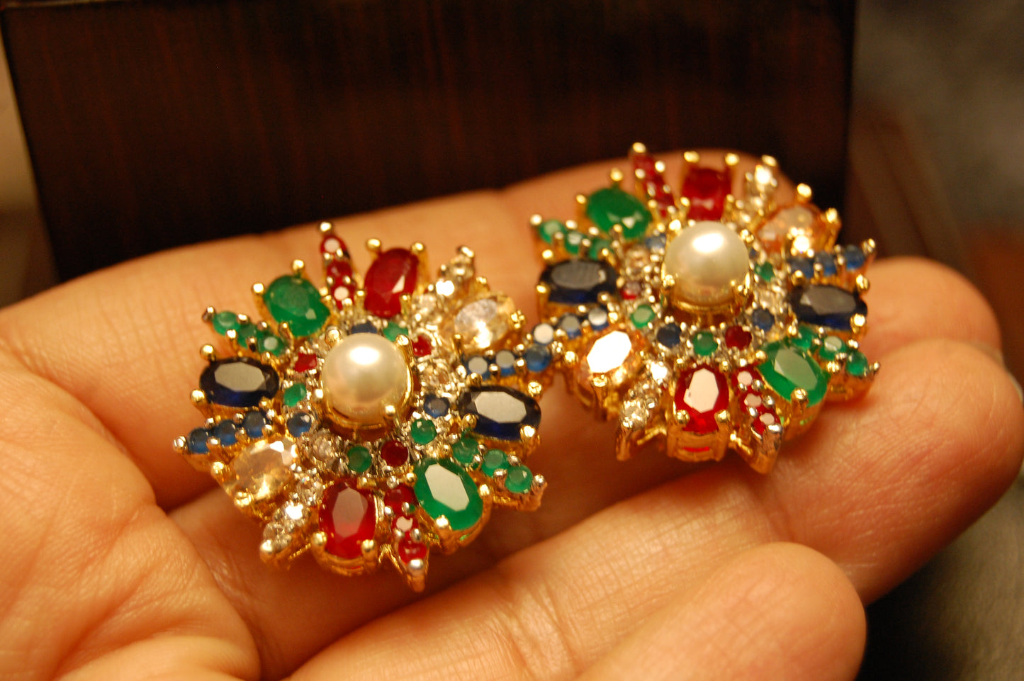 MULTI FLORAL EARRINGS