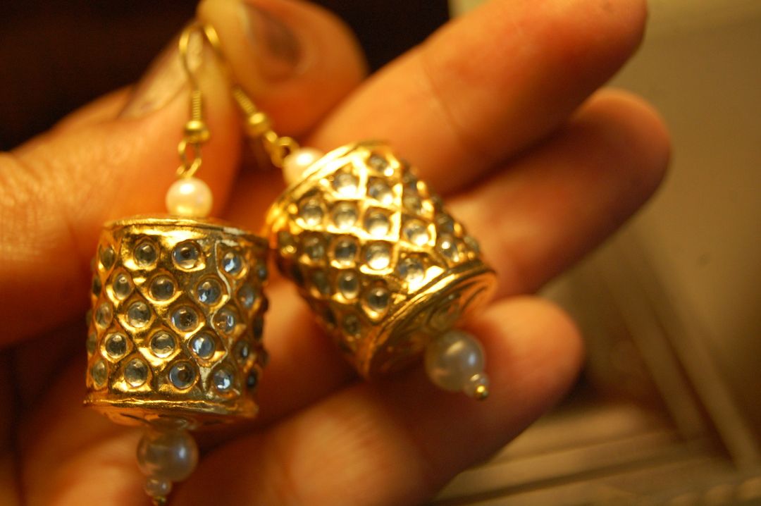GORGEOUS DHOLKI EARRINGS IN KUNDAN