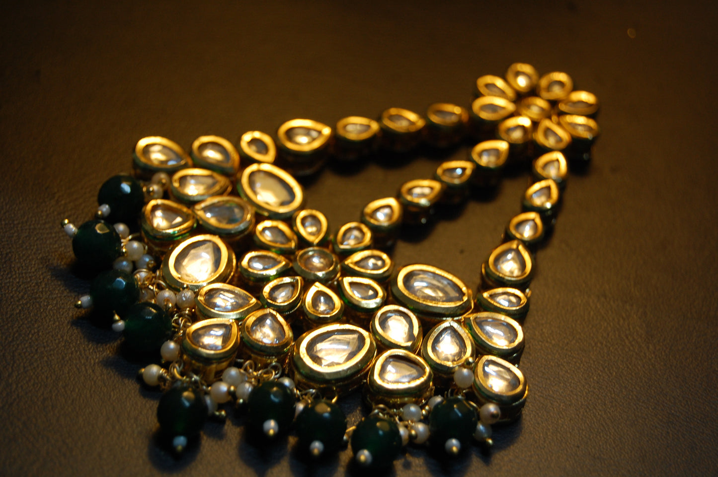 GORGEOUS GREEN & KUNDAN JHOOMAR