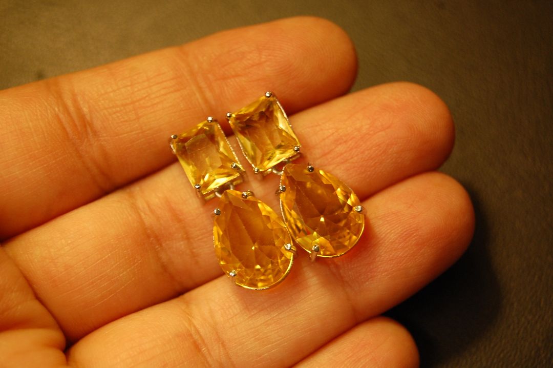 YELLOW DROP EARRINGS