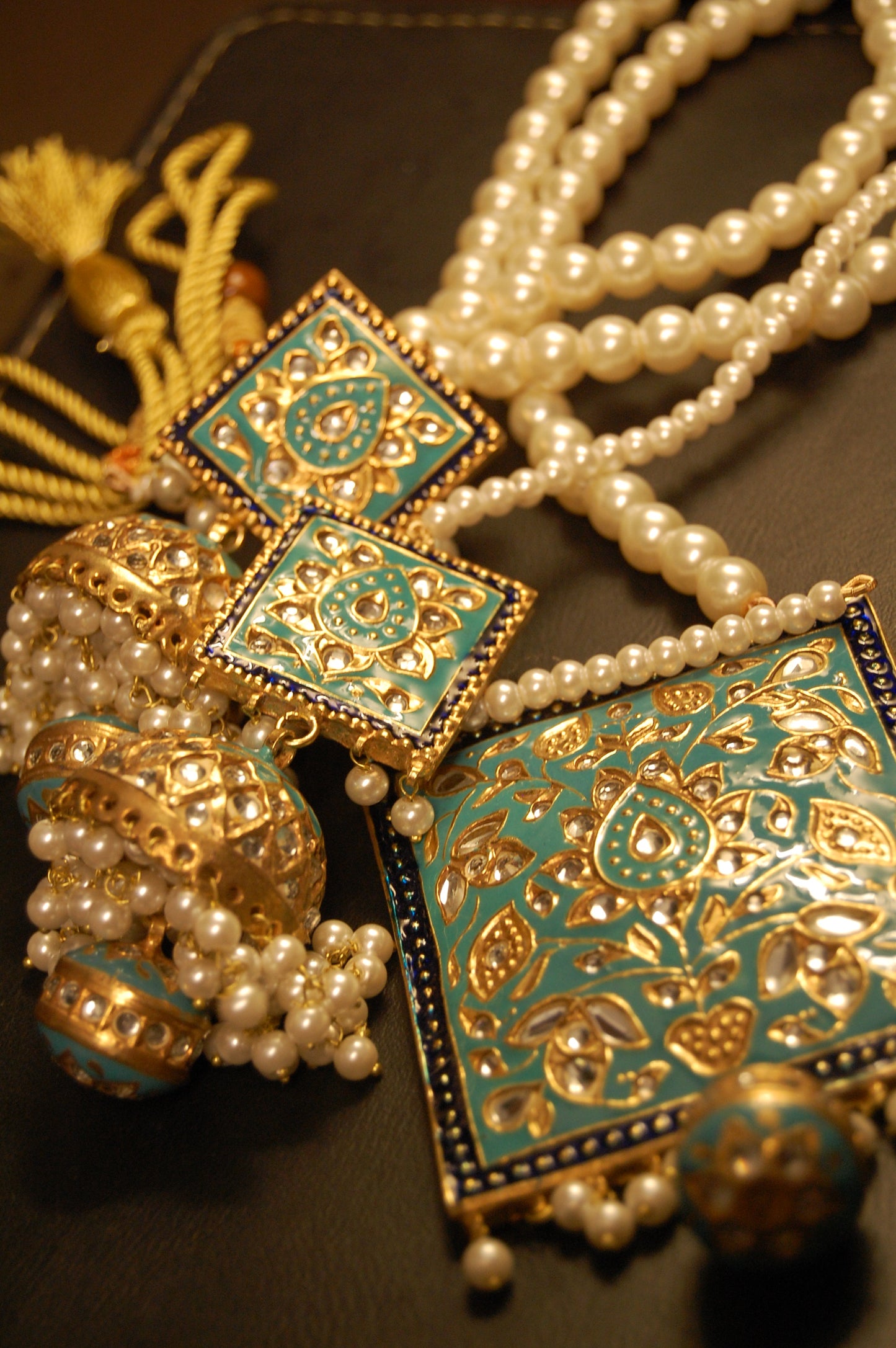 KUNDAN & FEROZY MEENA MALA SET