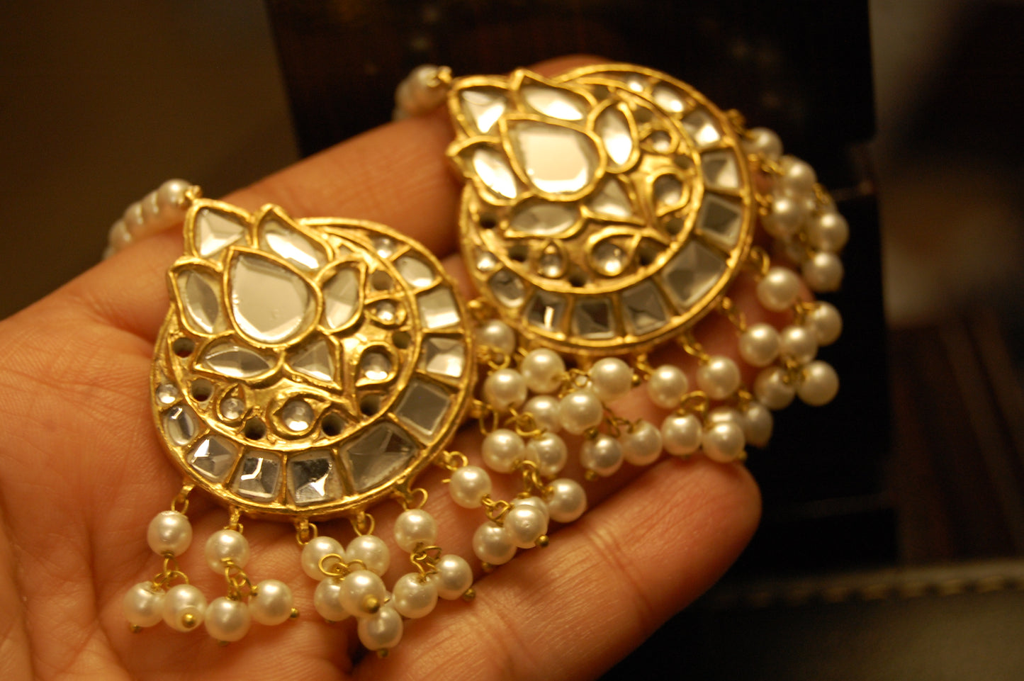KUNDAN & PEARLS EARRINGS