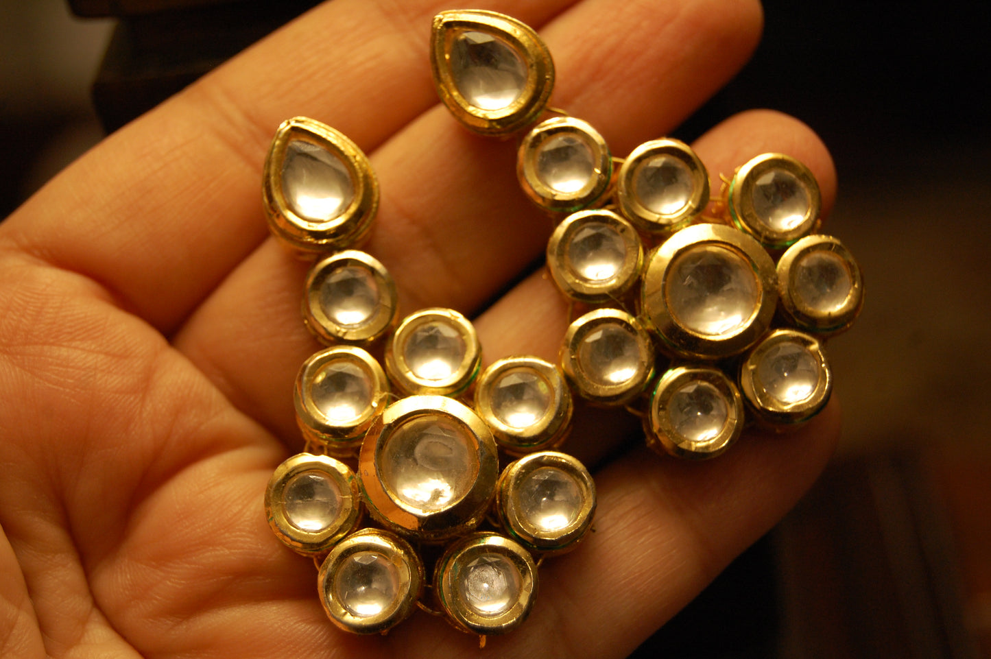 KUNDAN FLORAL EARRINGS