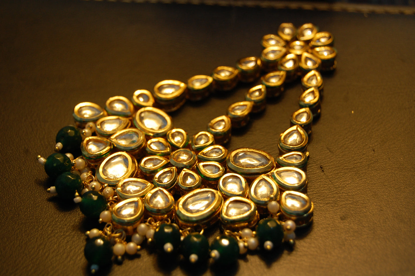 GORGEOUS GREEN & KUNDAN JHOOMAR