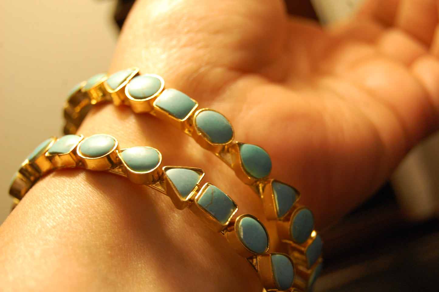 PAIR OF GORGEOUS FEROZA BANGLES