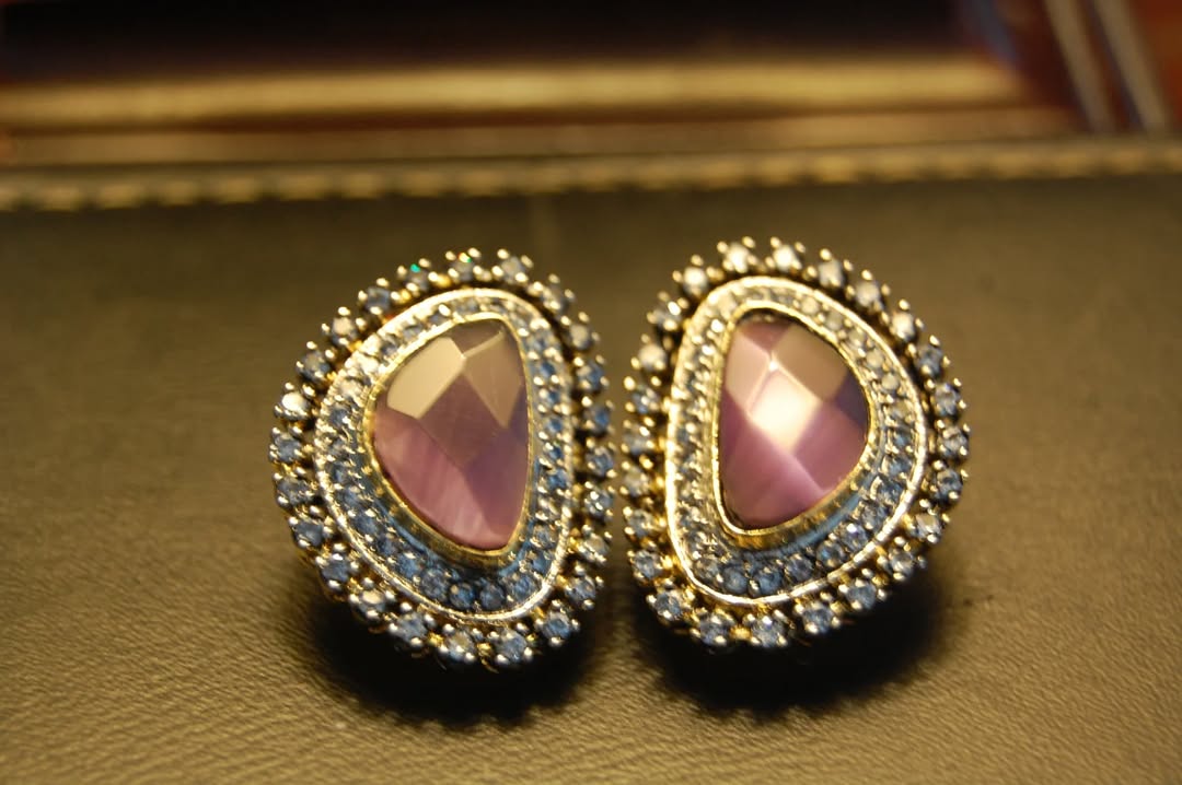 PURPLISH LILAC ZIRCON EARRINGS