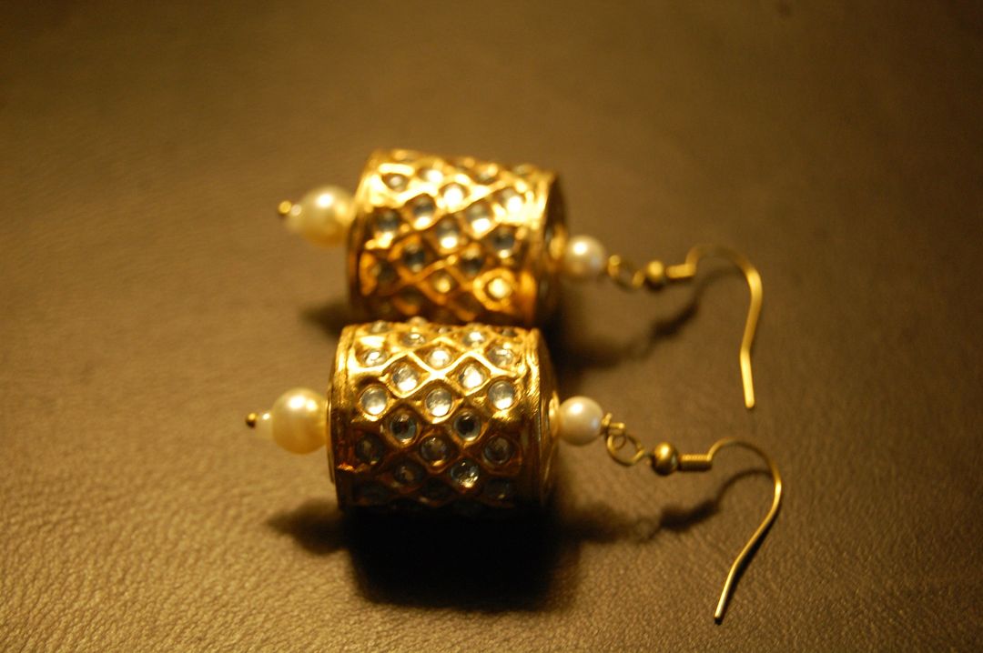 GORGEOUS DHOLKI EARRINGS IN KUNDAN