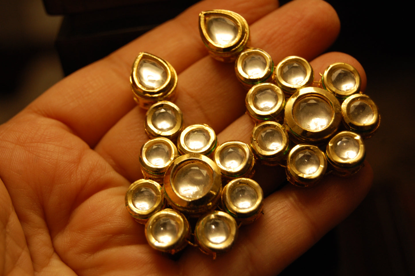 KUNDAN FLORAL EARRINGS