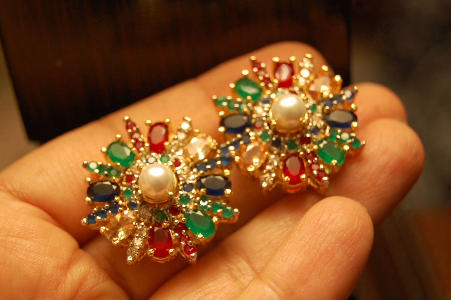 MULTI FLORAL EARRINGS
