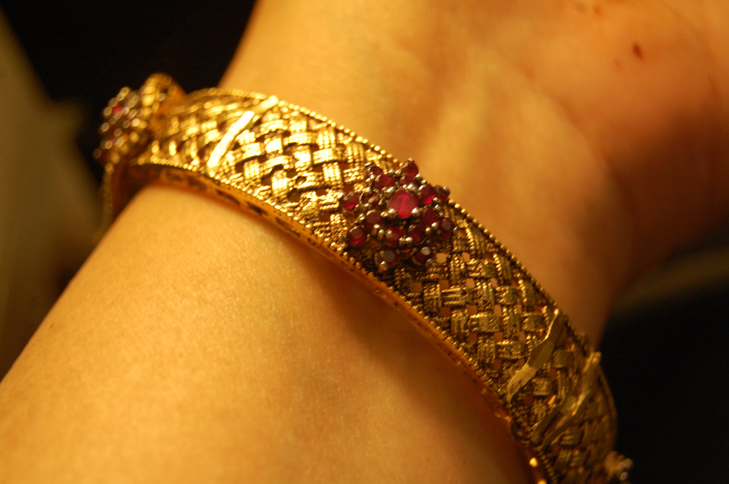 GORGEOUS KARA WITH RUBY RED FLOWERS