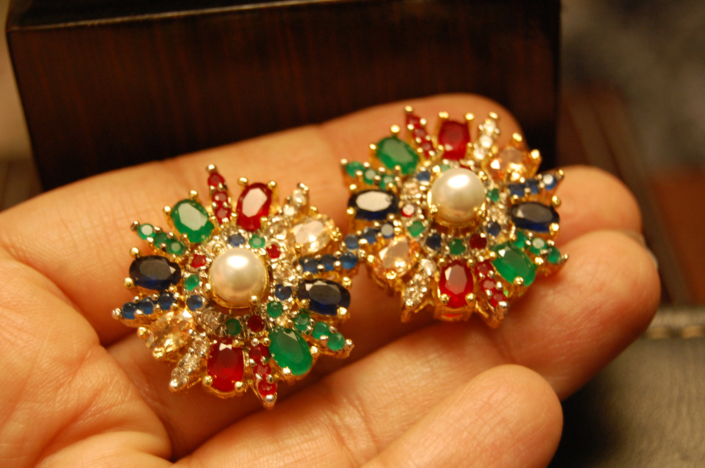 MULTI FLORAL EARRINGS