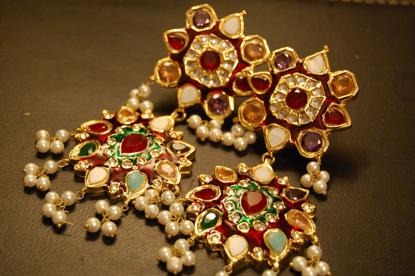 MULTI STONE EARRINGS