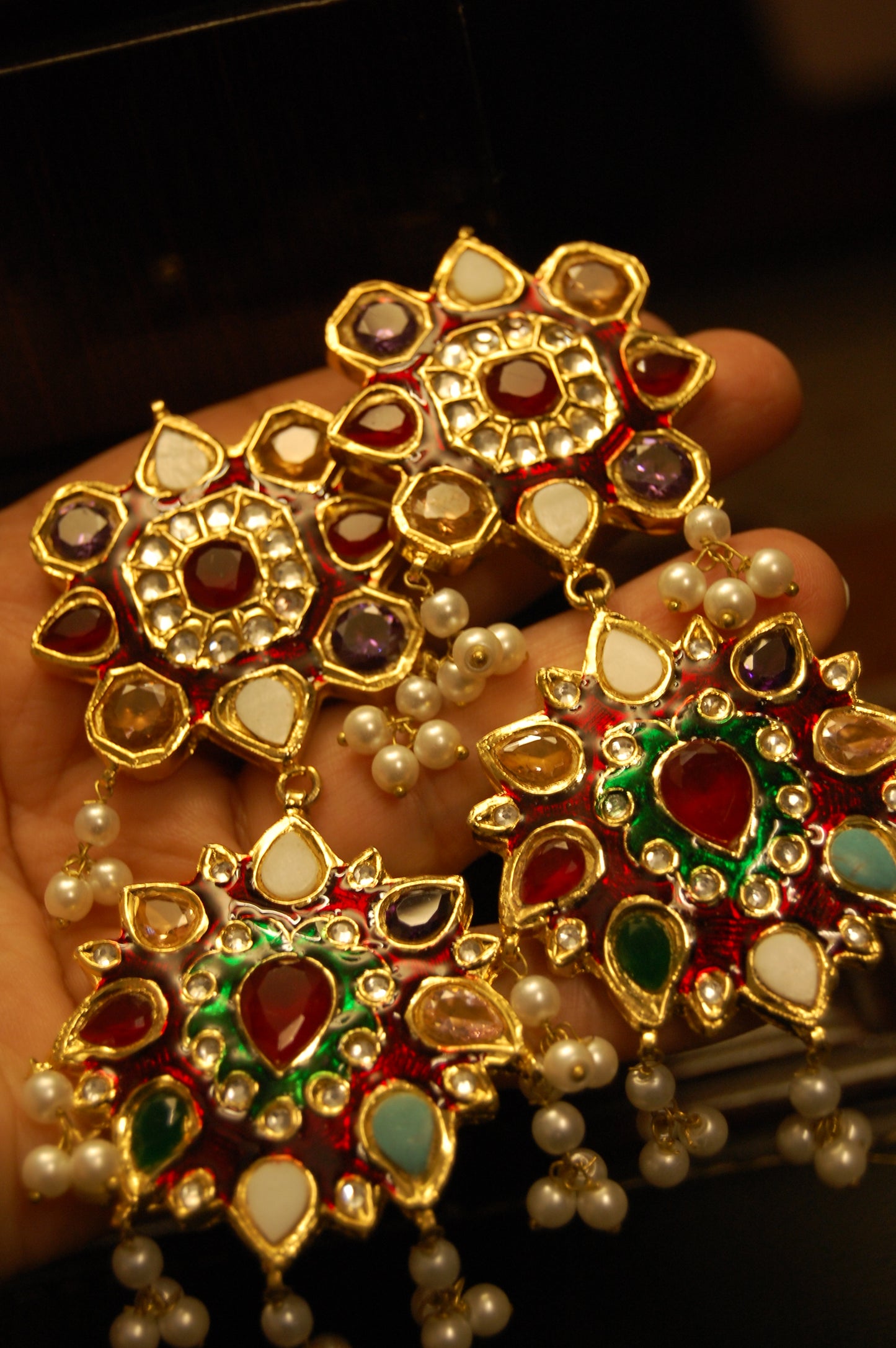 MULTI STONE EARRINGS