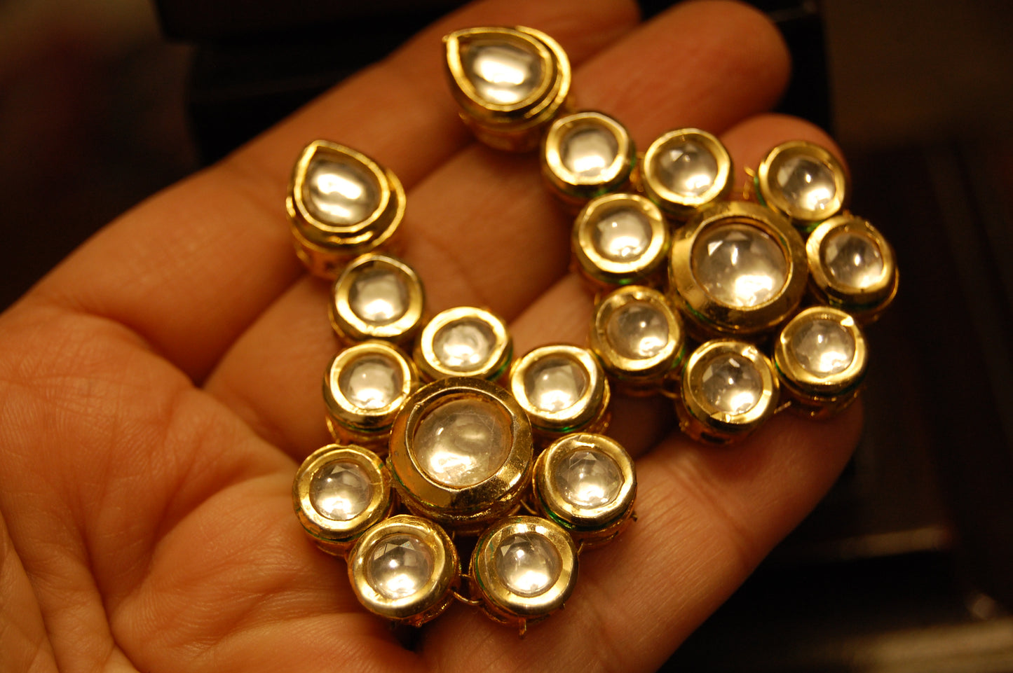 KUNDAN FLORAL EARRINGS